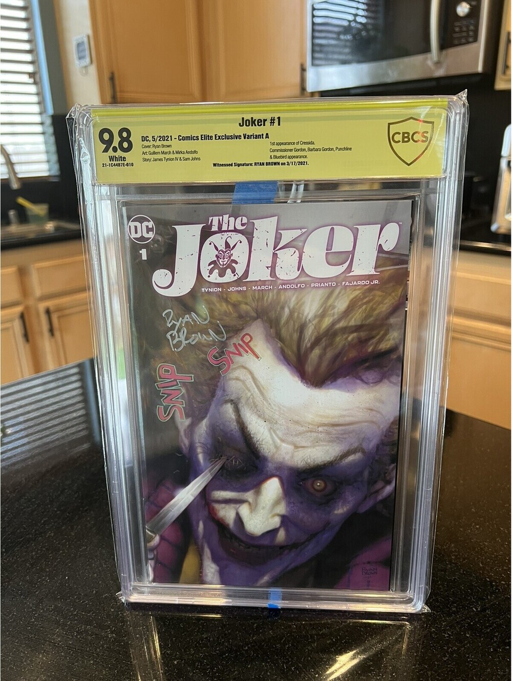 Joker #1 Variant 9.8 Signed by Ryan Brown